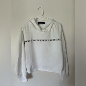 White Hooded Under Armour Hoodie